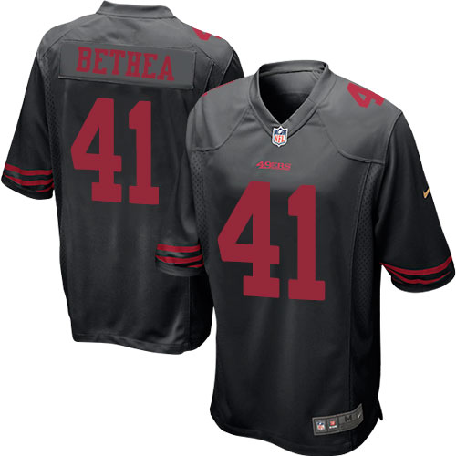 Men's Game Antoine Bethea Nike Jersey Black Alternate - #41 NFL San Francisco 49ers